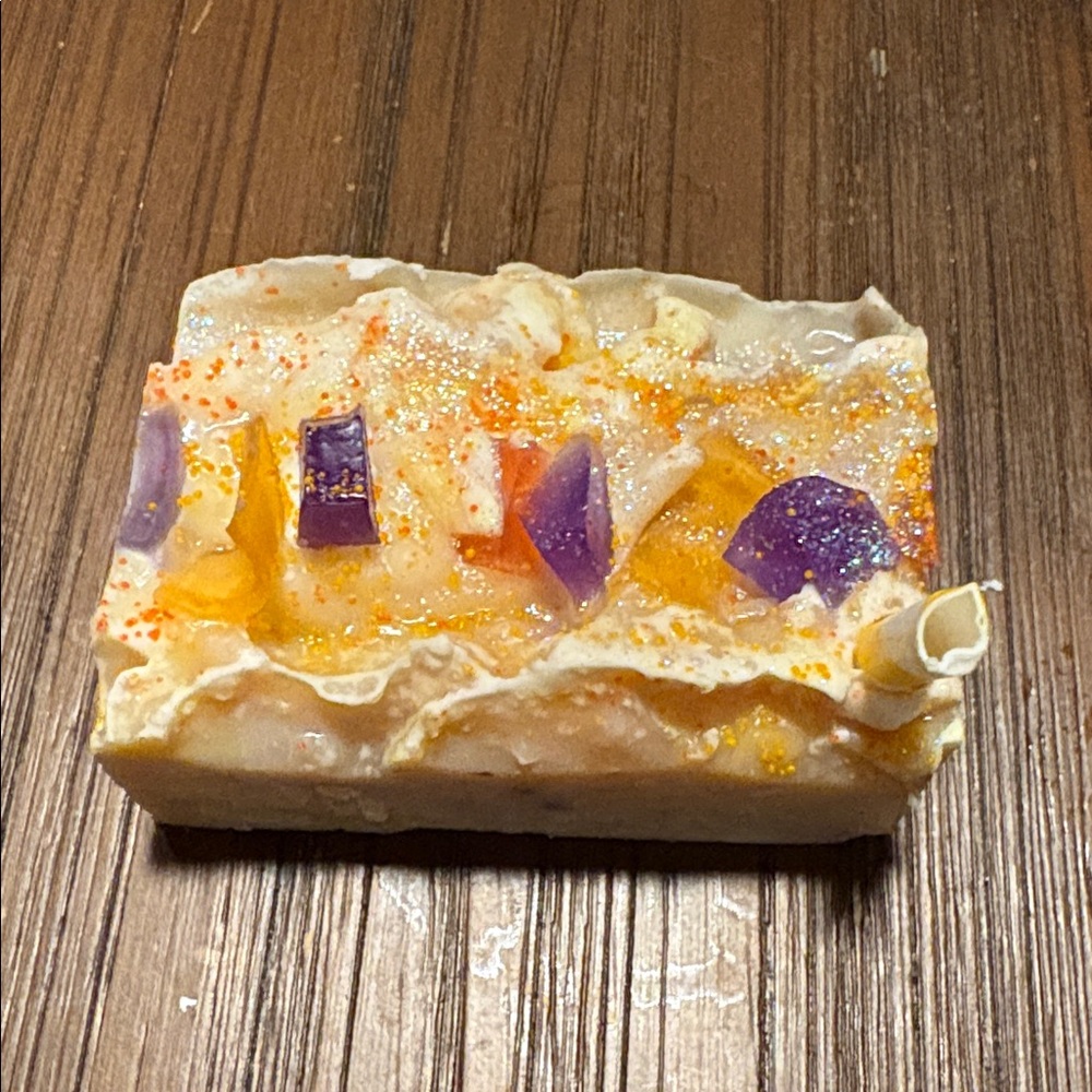 Eslira Natura Handcrafted Camel Milk Soap with Colorful Accents 3.70 oz.